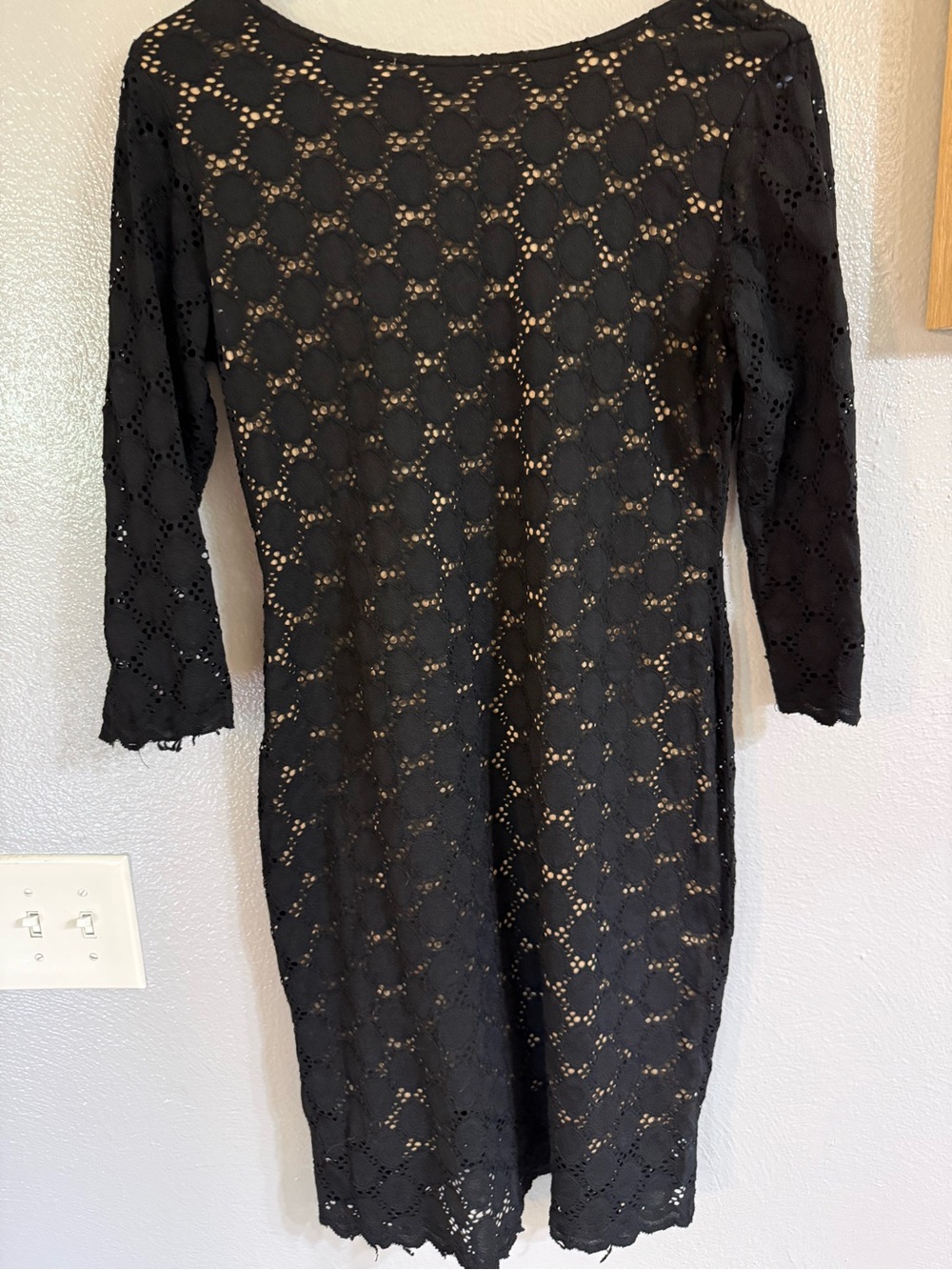Ronni Nicole Black Lace Midi Dress